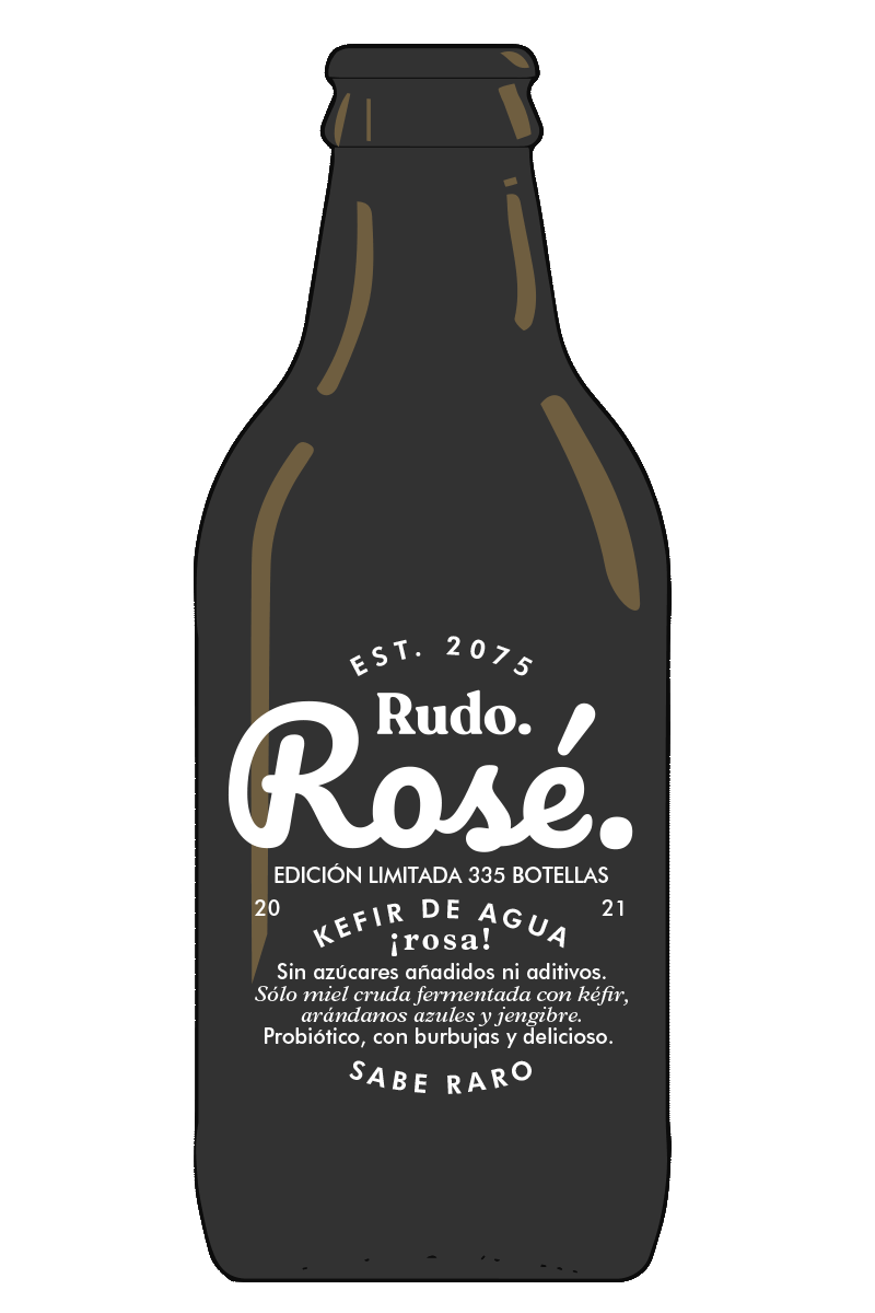 Botella de Rudo Rosé